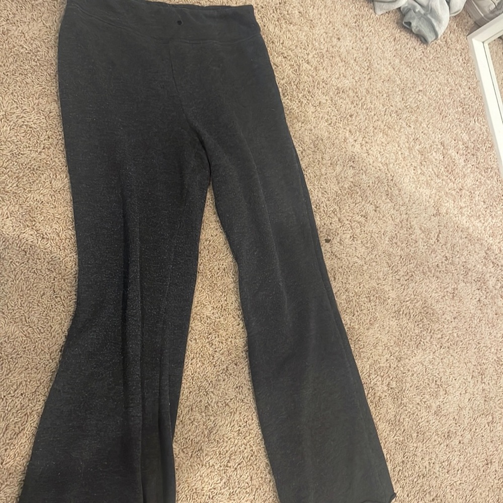 grey flare sweatpants